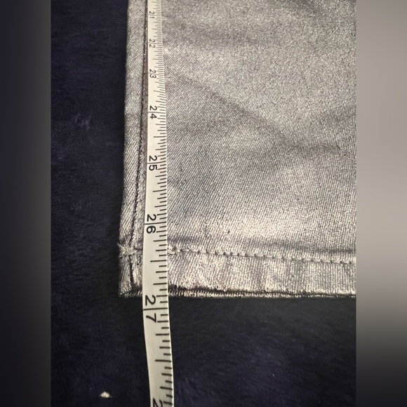 JUICY COUTURE easy skinny coated pants in silver, Size 2, 6, 14 NWT - Picture 7 of 16